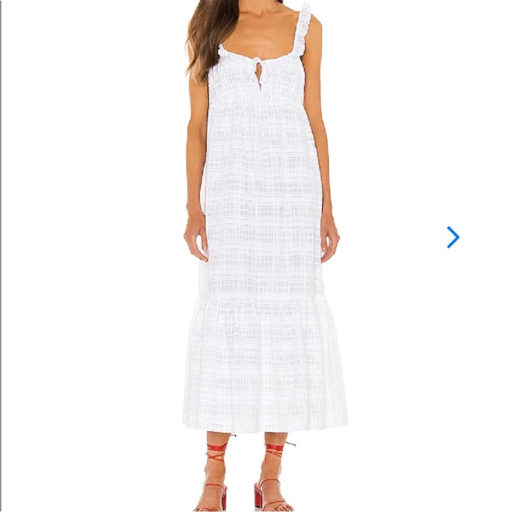 Lovers + Friends White Midi Dress
